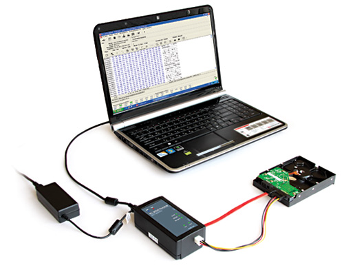 How to connect PC-3000 Portable to laptop